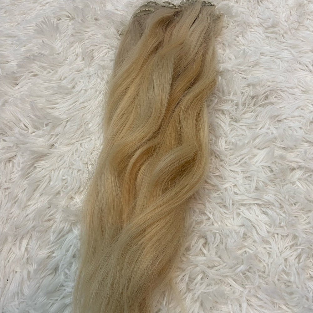 BELLAMI PLATINUM BLONDE 18in HUMAN HAIR EXTENSIONS✨